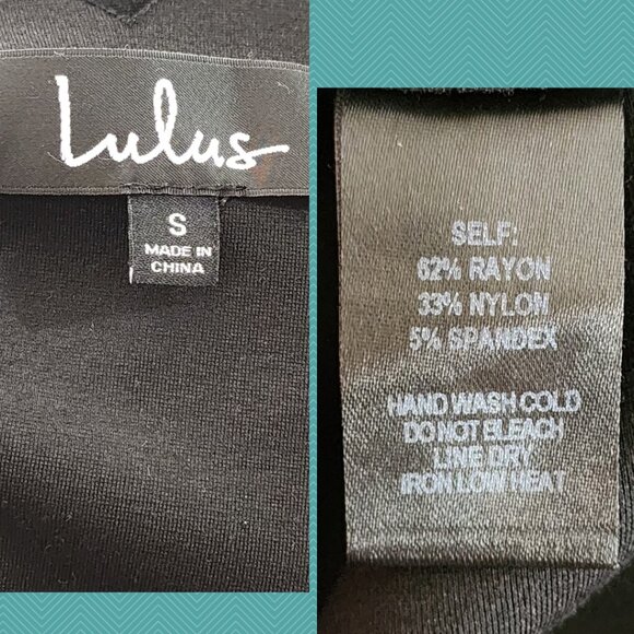 Lulu's Black Stretch Knit Scallop Neck Skater Dress - Picture 4 of 4